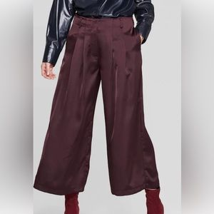 NWOT Prologue Wide Leg Oversized Satin Pants